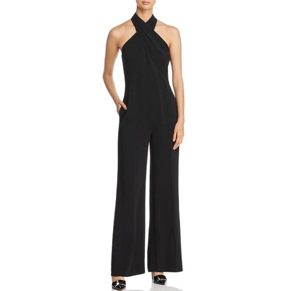 Kobi Halperin Pants - NEW Kobi Halperin Chasidy Halter-Neck Jumpsuit Black
